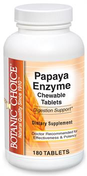 Chewable Papaya Enzyme Tablets 49 mg.